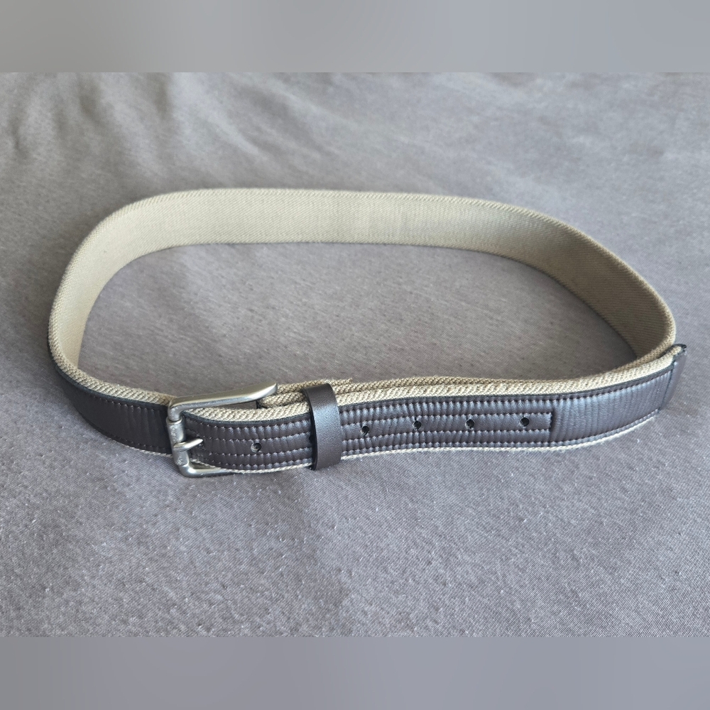 Dark Brown Men's Leather Belt